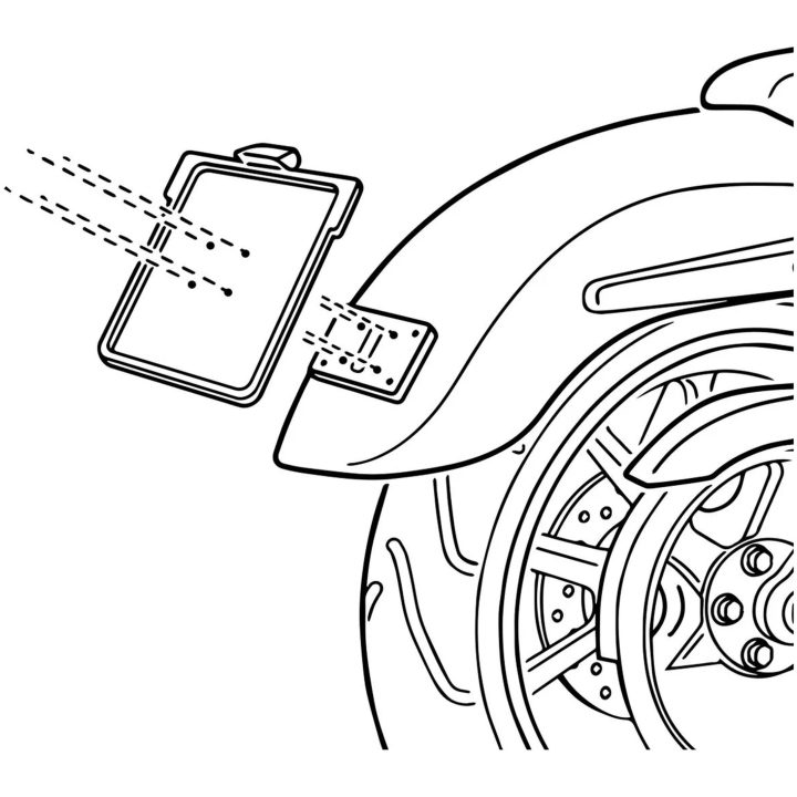 Nummerpladeholder Adapterkuber Sort HEINZ BIKES Monteringssæt – billede 5