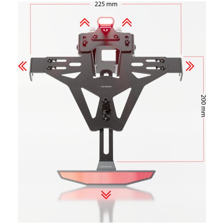 Nummerpladeholder Akron-rs Pro-x Stål HIGHSIDER – billede 3