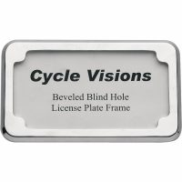 Nummerpladeholder Beveled Krom CYCLE VISIONS