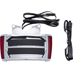 Nummerpladeholder Led Belyst Rød/Krom CIRO