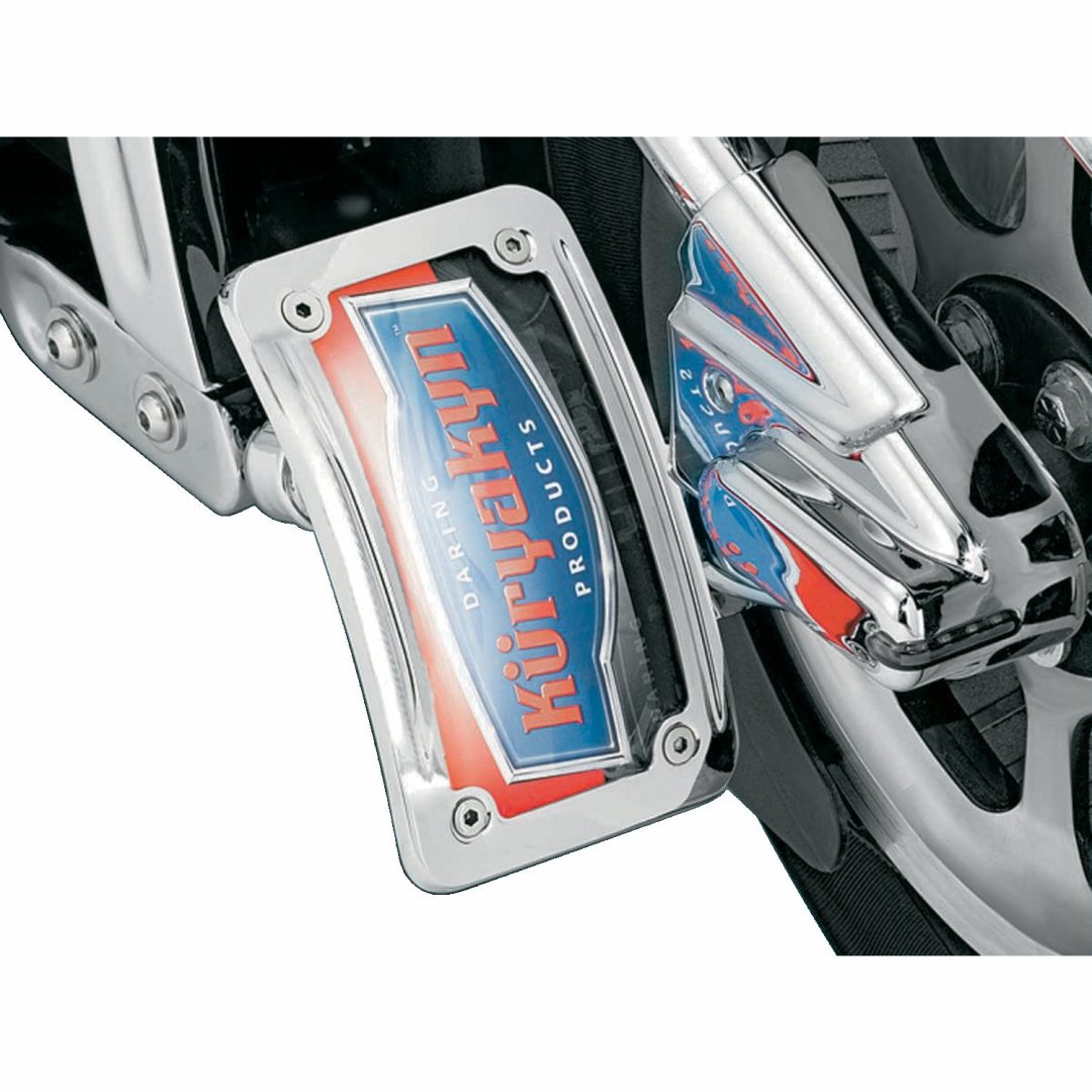 Nummerpladeholder Sidemonteret Buet Krom KURYAKYN FRAME LCNS CRV SIDE