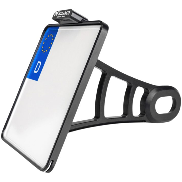 Nummerpladeholder Sidemonteret Hvid/Sort HEINZ BIKES Baglygte/Nummerpladeholder – billede 2