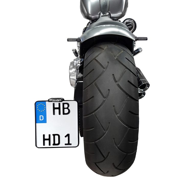 Nummerpladeholder Sidemonteret Hvid/Sort HEINZ BIKES Baglygte/Nummerpladeholder – billede 2