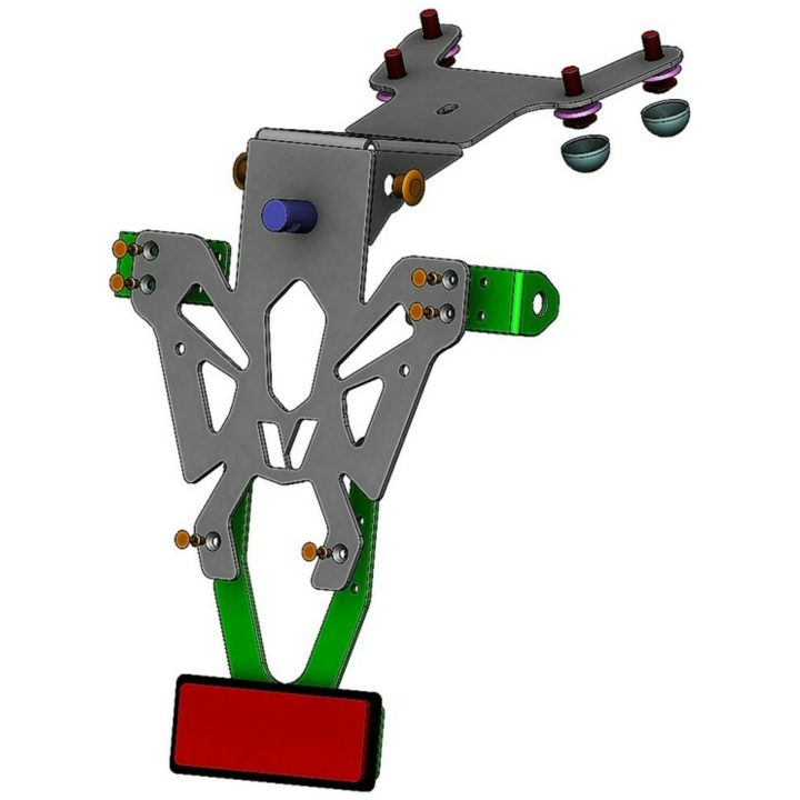 Nummerpladeholder Sort V PARTS Sort – billede 5
