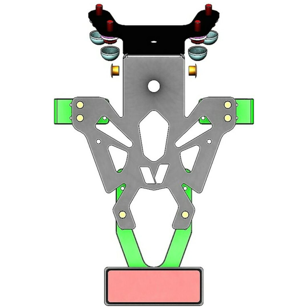 Nummerpladeholder Sort V PARTS Sort – billede 4