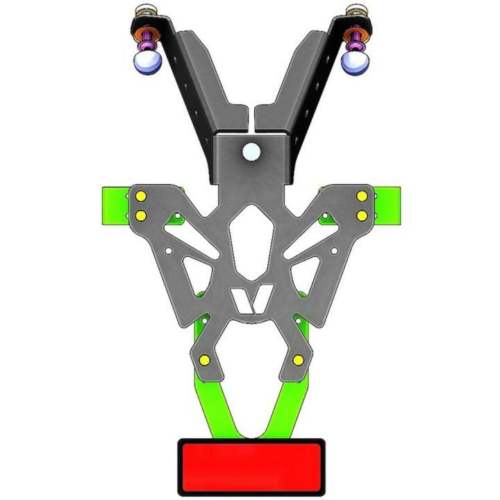Nummerpladeholder Sort V PARTS Sort – billede 4