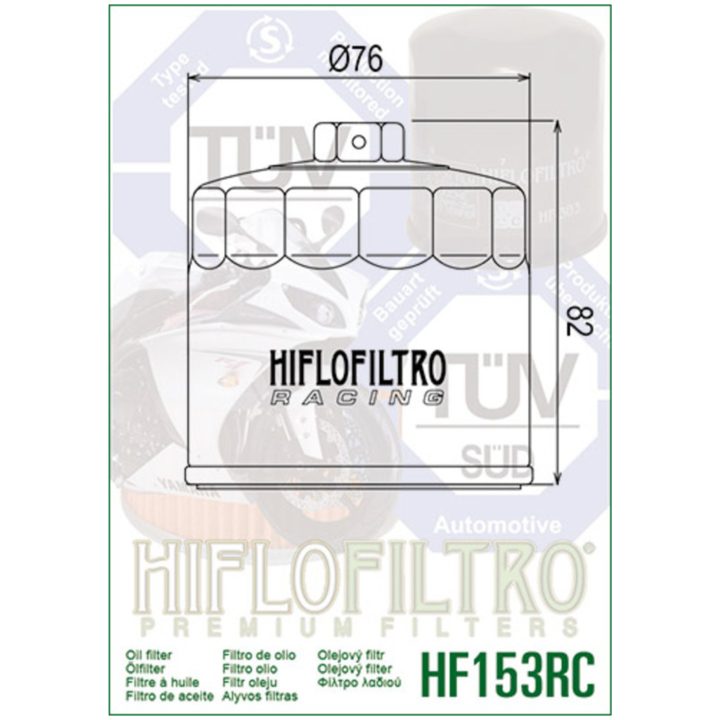 Olie filter MC Racing Hiflo Oljefilter HF153 – billede 2
