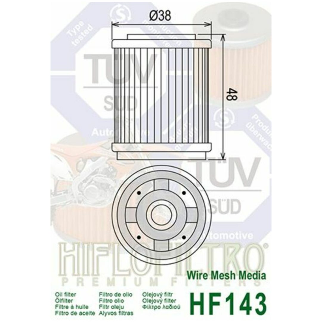 Oliefilter HIFLO HF143 – billede 2