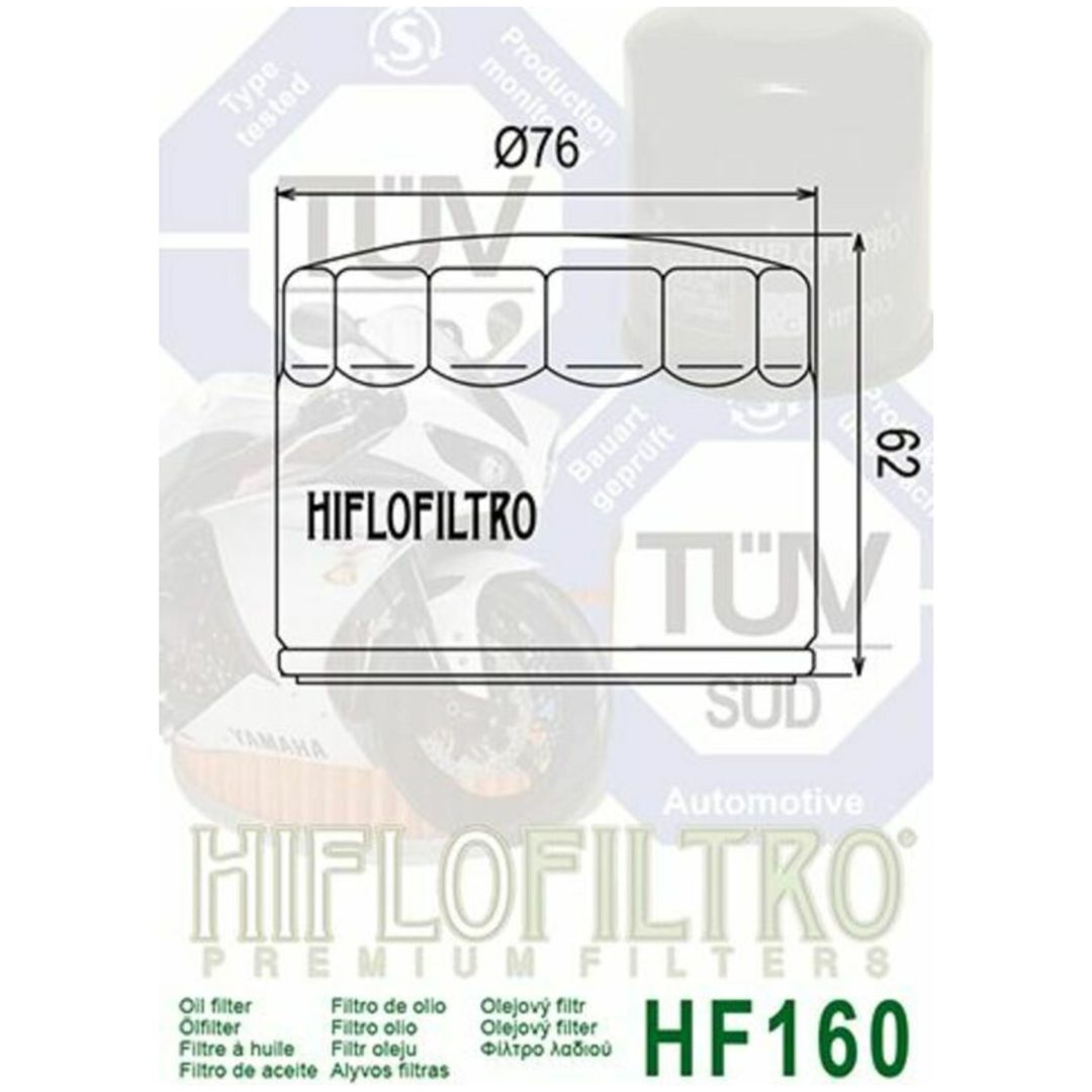 Oliefilter HIFLO HF160 – billede 2