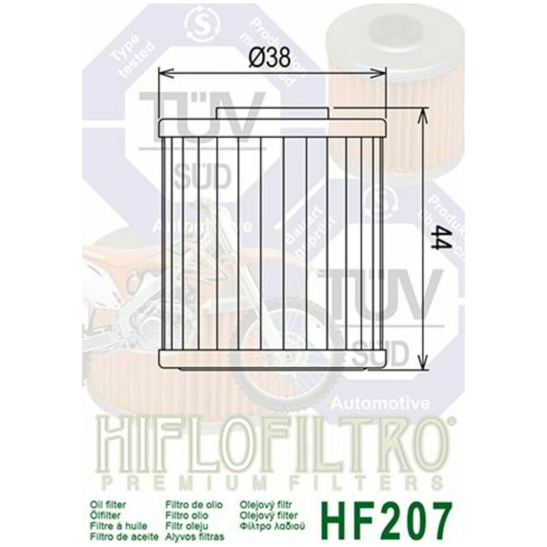 Oliefilter HIFLO HF207 – billede 2