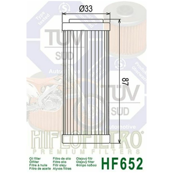 Oliefilter HIFLO HF652 – billede 2