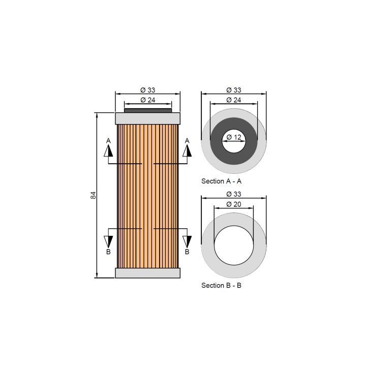 Oliekølende Oliefilter Twin Air Oljefilter FFP013 ATHENA – billede 2