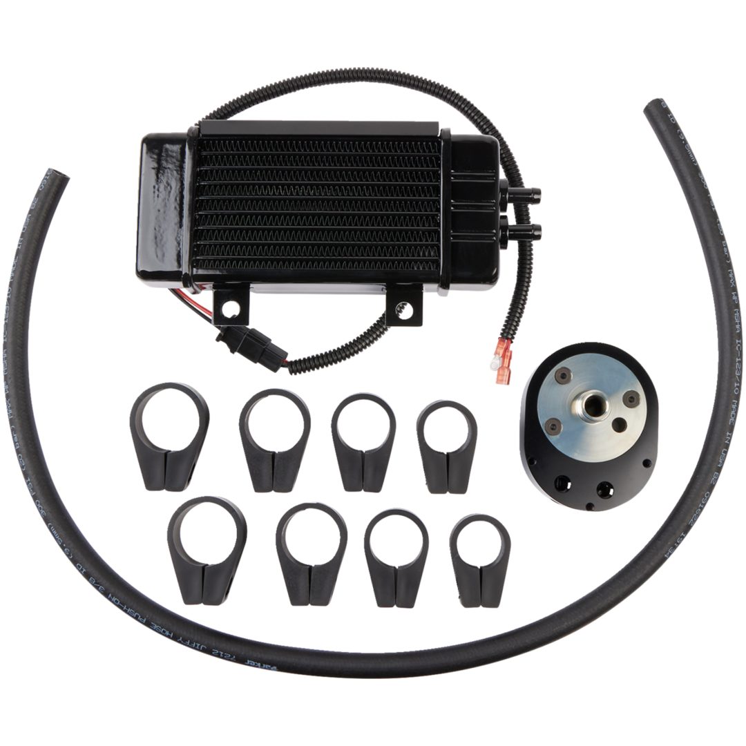 Oliekøler 10-rækker Sort/orange/sølv JAGG OIL COOLERS – billede 2