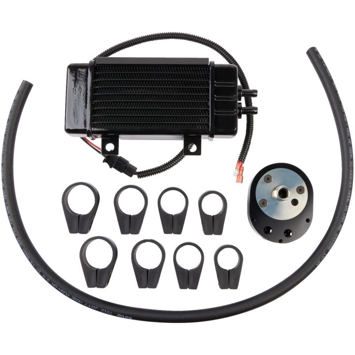 Oliekøler 10-rækker Sort/orange/sølv JAGG OIL COOLERS – billede 2
