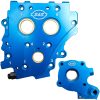 Oliepumpe og knaststøtteplade Tc3 Blå Aluminium S&S Cycle PUMP OIL W/CAM PLT 07-15 – miniature 1