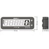 Omdrejningstæller LCD Multifunktion Sort KOSO – miniature 3