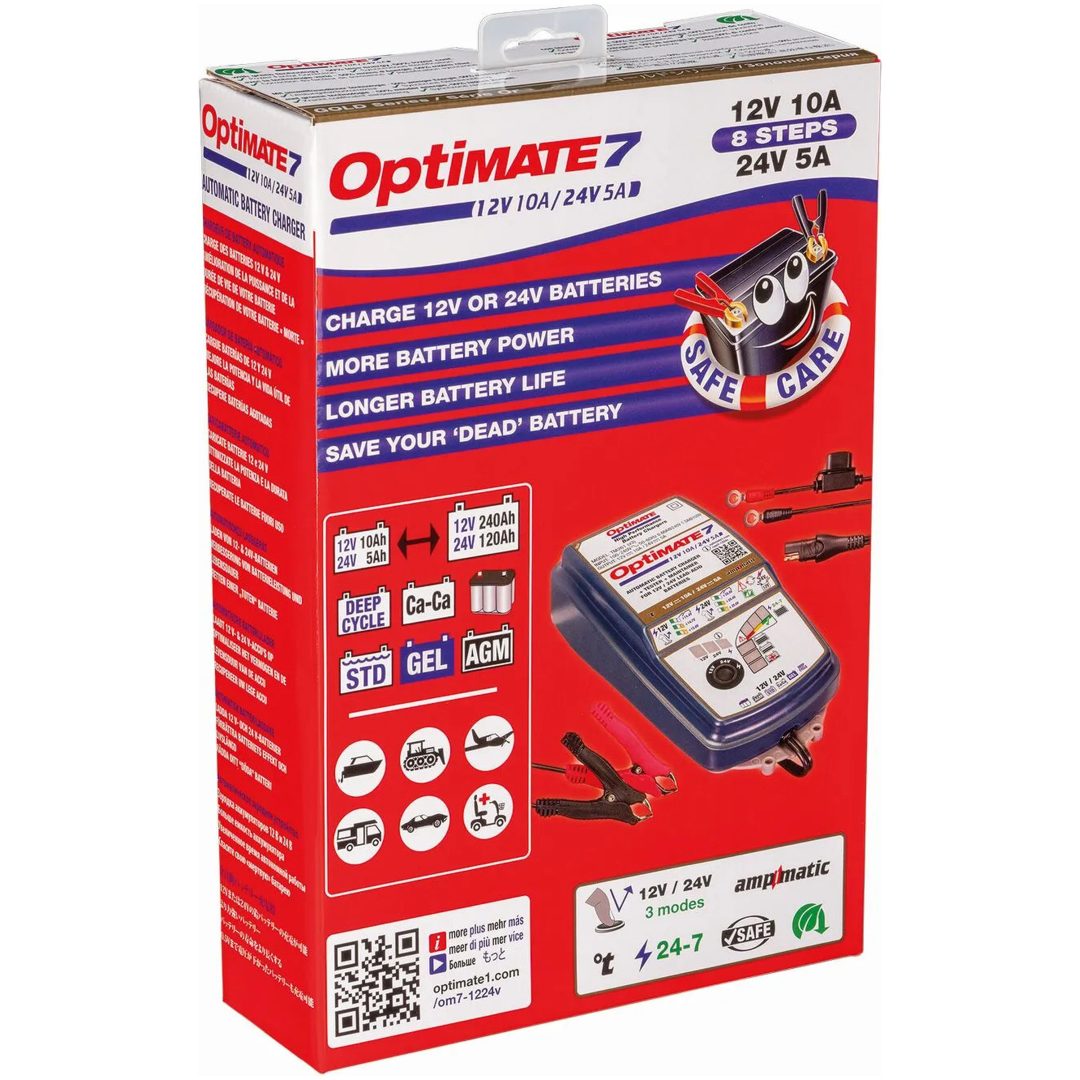 Oplader Optimate 7 12v/24v Blå TECMATE Batterioplader – billede 3