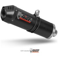 Oval Carbon Cap Slip-On Carbon Suzuki GSX-R1000 Mivv
