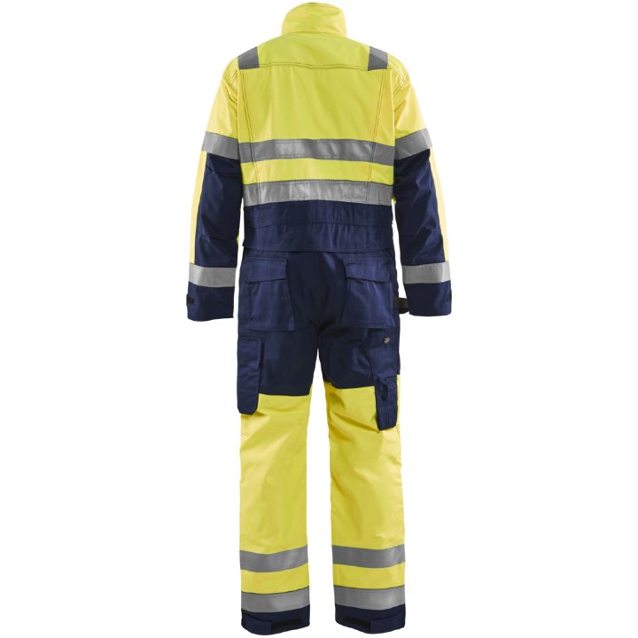 Overall 63731804 Hivisgul / Marine BLÅKLÄDER OVERALL 63731804 GUL/MARINE 46 – billede 2
