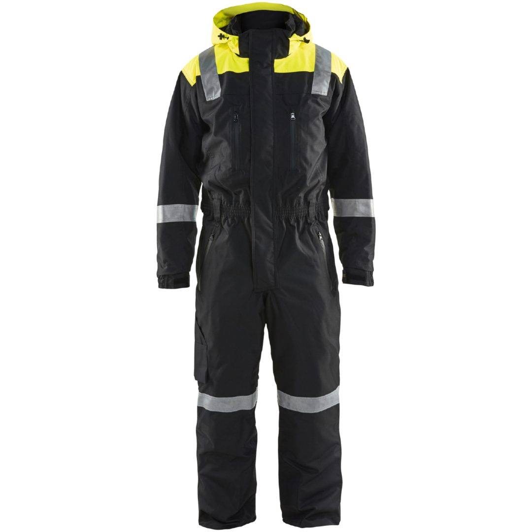 Overall 67871977 Sort / Hivisgul BLÅKLÄDER OVERALL 67871977 SORT/GUL 46