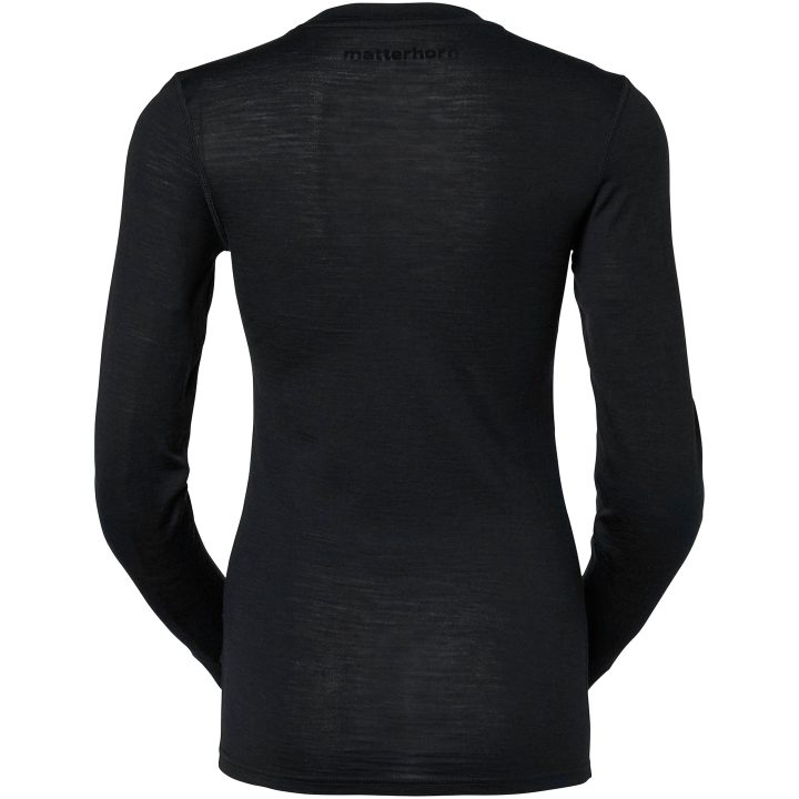 Overdel Dame Hojac Baselayer Top Sort Matterhorn XS – billede 3