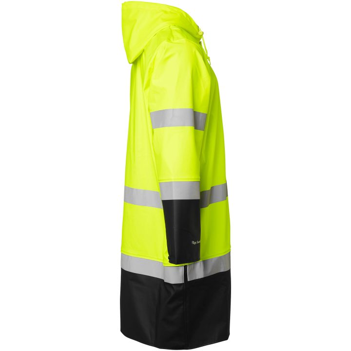 Overdel Regnfrakke Varsel Fluorescerende Gul/Sort Top Swede XS – billede 2