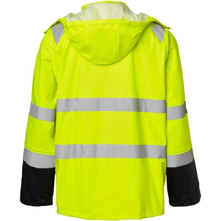 Overdel Regnjakke Hi-Vis Hi-Vis Gul/Sort Top Swede XS – billede 3