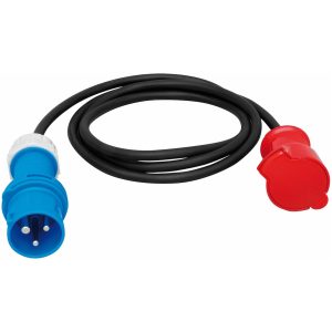 Overgangskabel 1-faset, 216-6, Schuko, 16A, 2 m MALMBERGS
