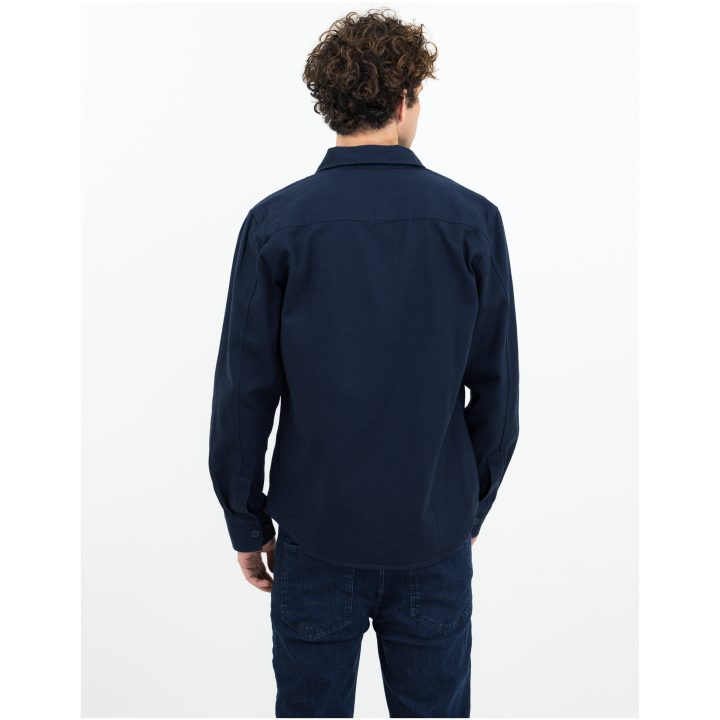 Overshirt Highwoods Marinblå James Harvest – billede 3