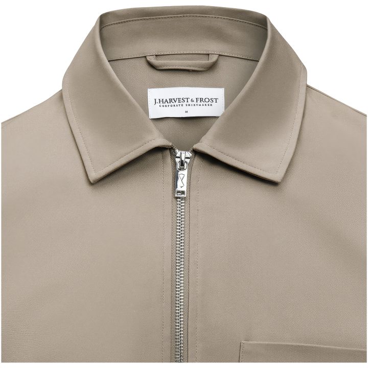 Overshirt Modern Zip Valnöt J.Harvest & Frost XS – billede 5