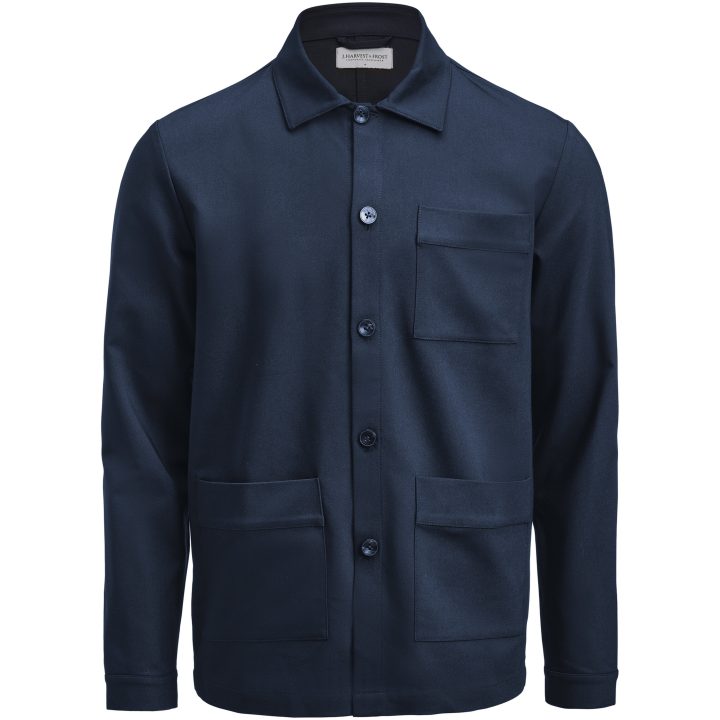Overshirt Patch Pocket Marinblå J.Harvest & Frost XXS – billede 2