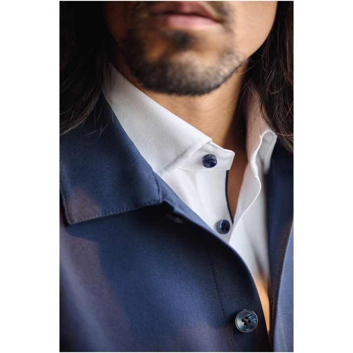 Overshirt Patch Pocket Marinblå J.Harvest & Frost XXS – billede 6