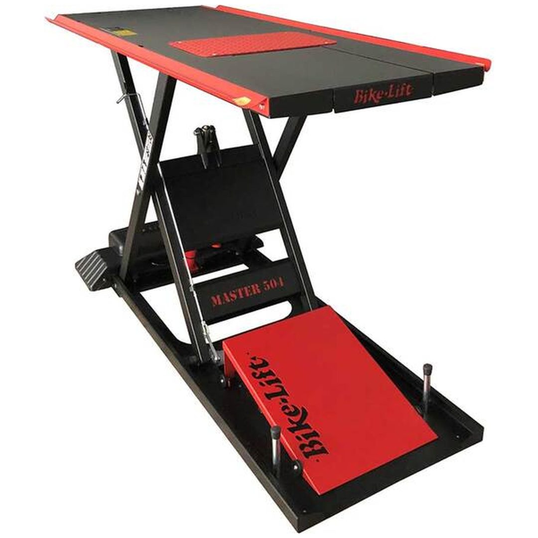 Paddock Stand Lift Table Sort/Rød Bike-Lift – billede 2