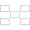 Pakningssæt Ventildæksel Rocker Box Gummi 5-pak JAMES GASKET LWR CVR GSKT RBR 84-91BT – miniature 2