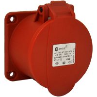 Panelstikdåse, Forsænket, Lige, 32A, 3P+N+J, 400V, 6h, IP44 (70x70) MALMBERGS