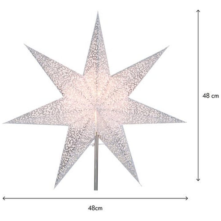Papirstjerne Antik Hvid Star Trading 48 cm – billede 2