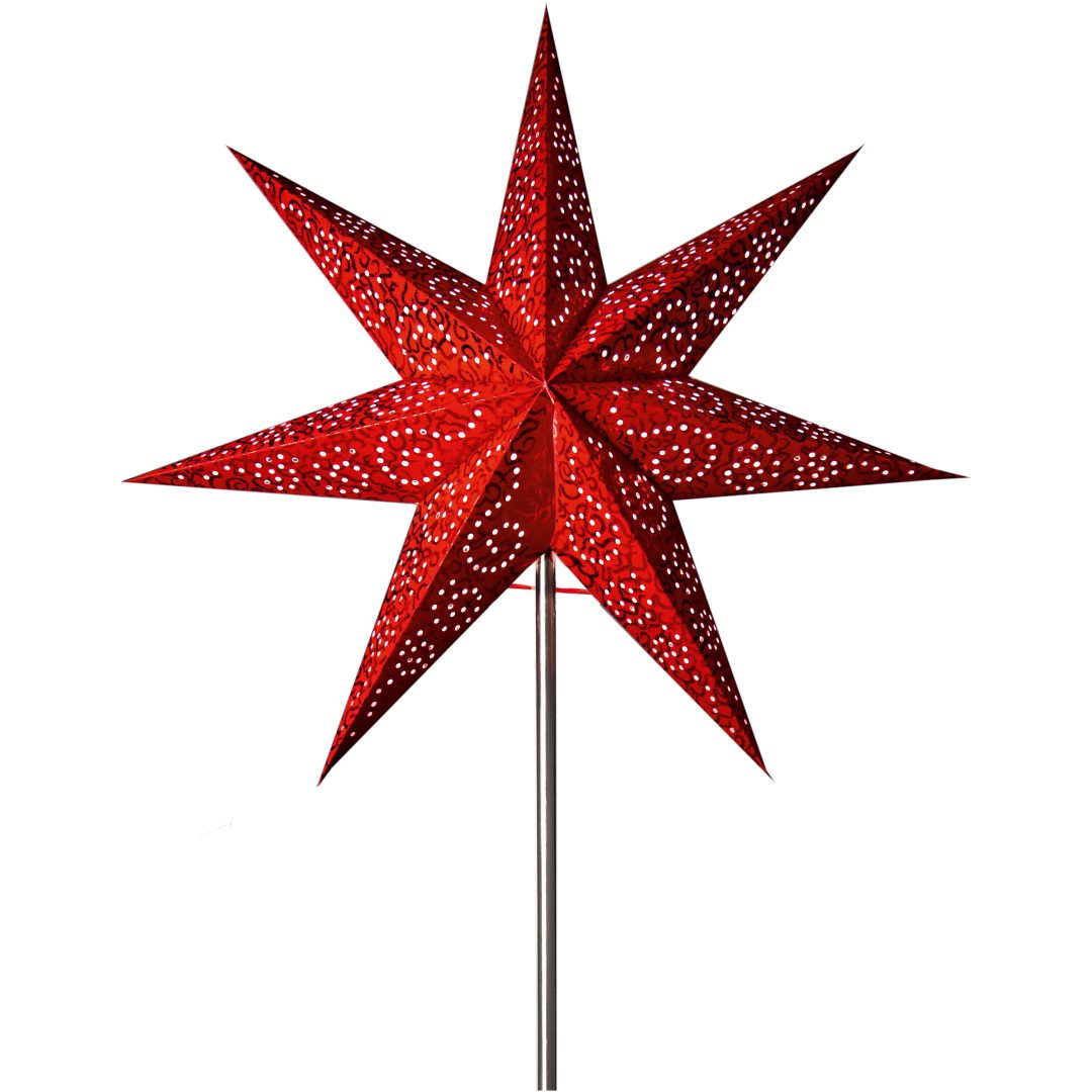 Papirstjerne Antik Rød Star Trading 48 cm – billede 2