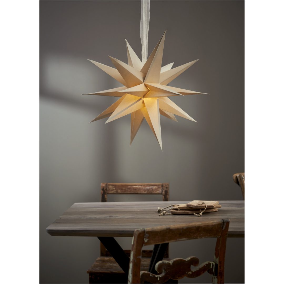 Papirstjerne December Beige Star Trading – billede 11