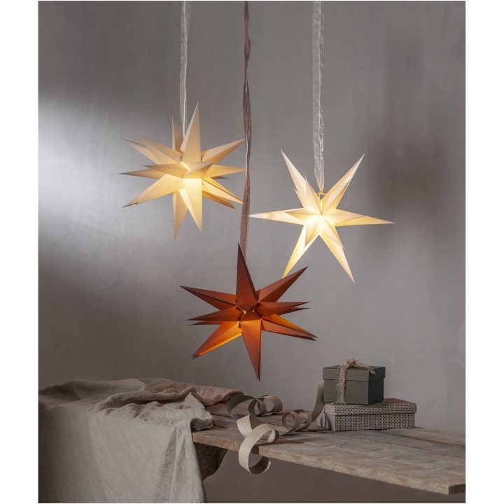 Papirstjerne December Beige Star Trading – billede 4