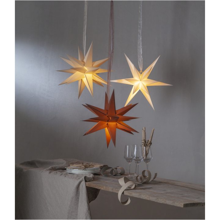 Papirstjerne December Beige Star Trading – billede 3