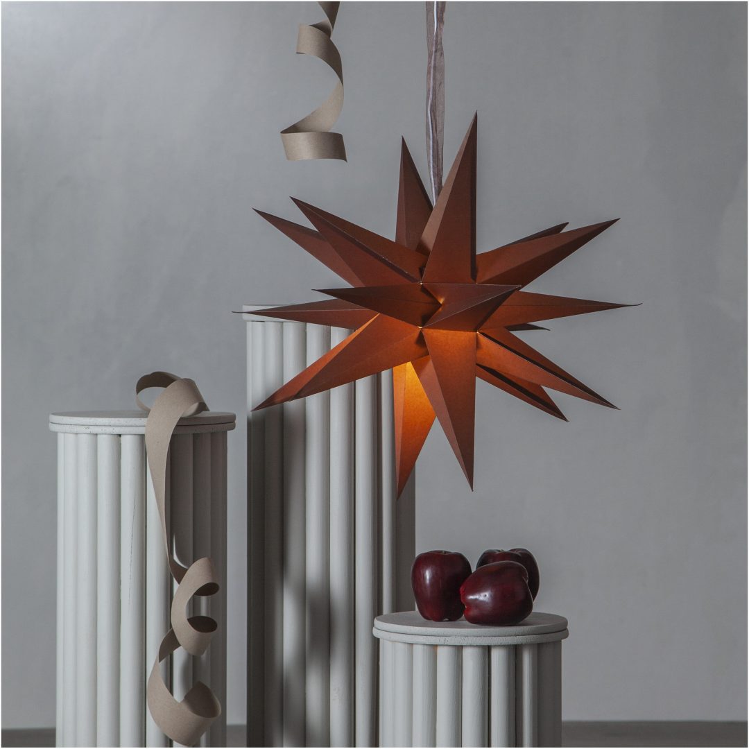 Papirstjerne December Brun Star Trading – billede 9