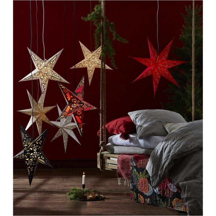 Papirstjerne Decorus Guld Star Trading 63 cm – billede 3