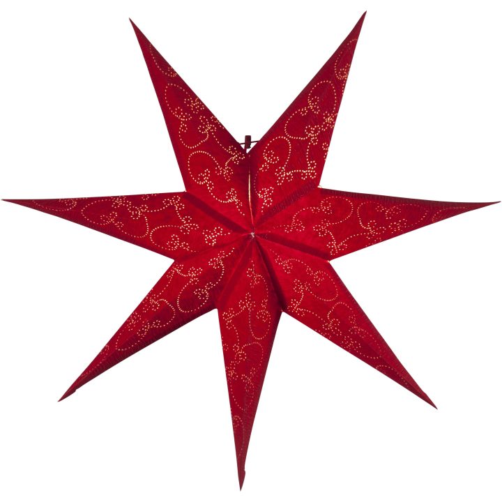 Papirstjerne Decorus Rød Star Trading 63 cm – billede 8