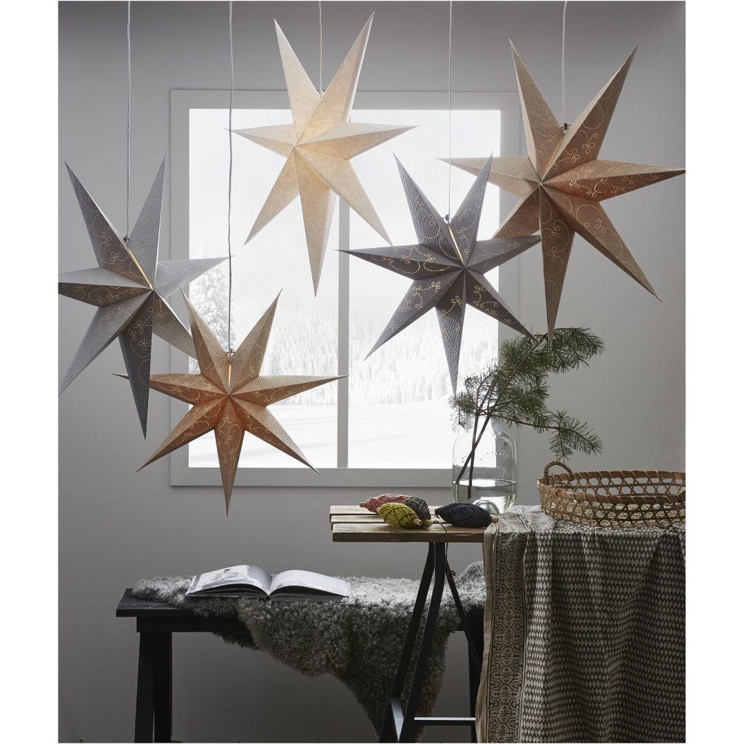 Papirstjerne Decorus Sølv Star Trading 63 cm – billede 11