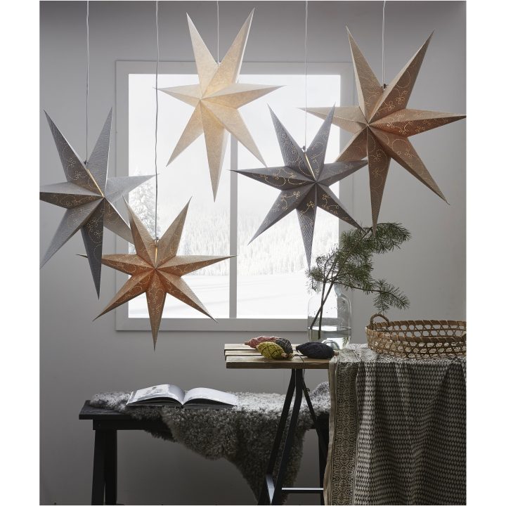 Papirstjerne Decorus Sølv Star Trading 63 cm – billede 8