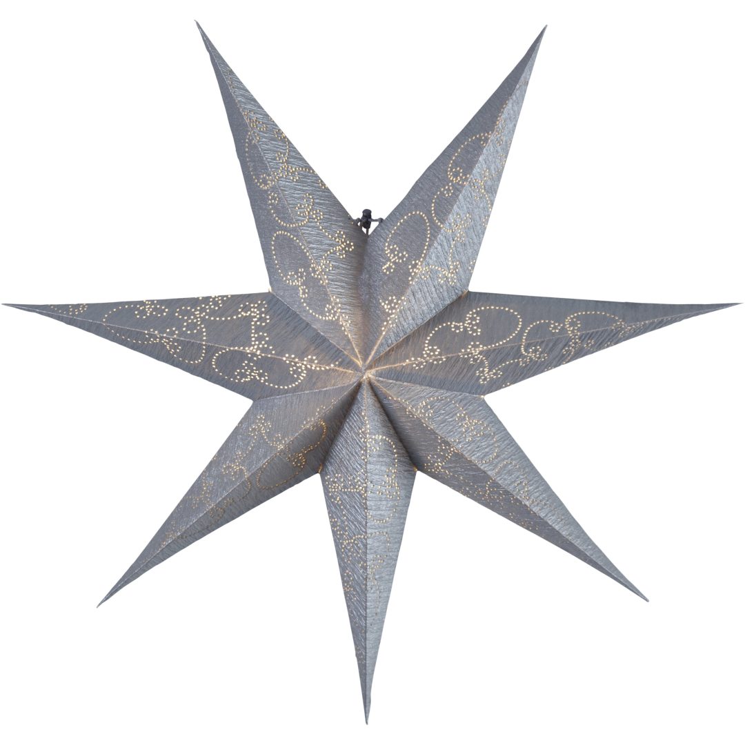 Papirstjerne Decorus Sølv Star Trading 63 cm – billede 6