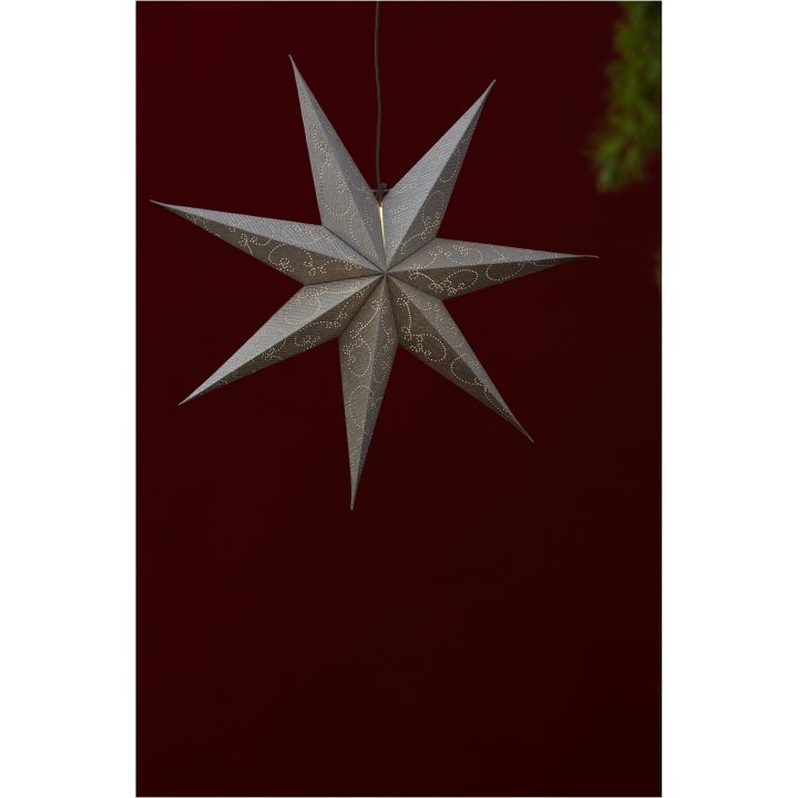Papirstjerne Decorus Sølv Star Trading 63 cm – billede 6