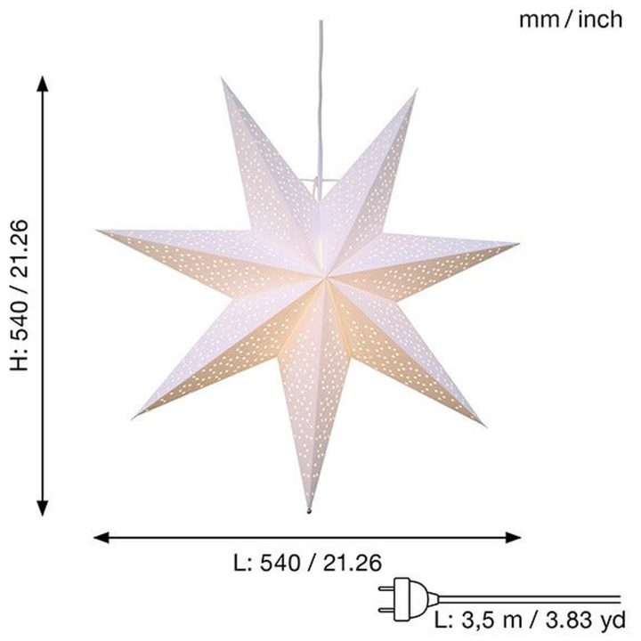 Papirstjerne Dot Hvid Star Trading 54 cm – billede 7