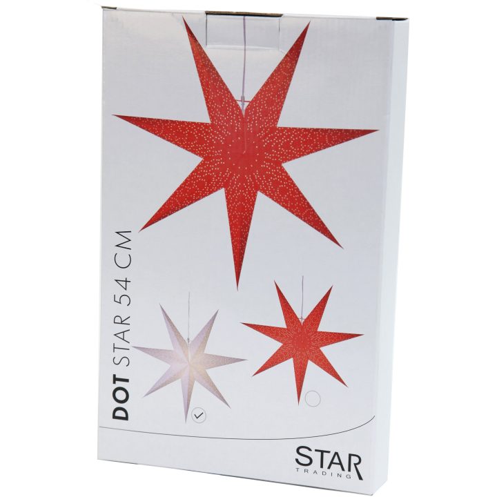 Papirstjerne Dot Hvid Star Trading 54 cm – billede 5