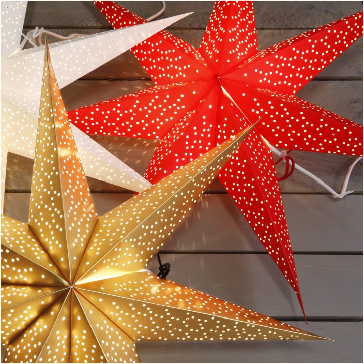 Papirstjerne Dot Rød Star Trading 70 cm – billede 7